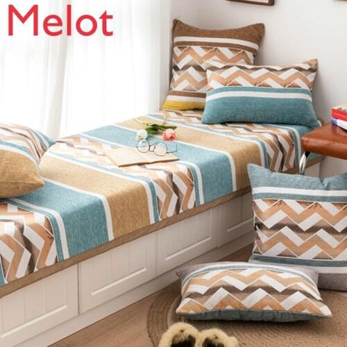 Fabric Chenille Window Cushion Bedroom Window Sill Cushion Balcony Tatami Cushion Customized Free shipping