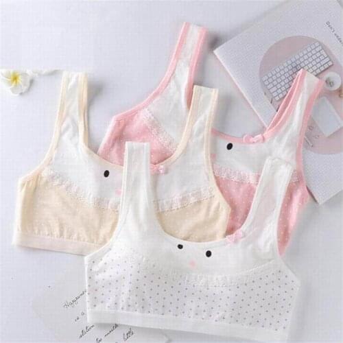 Girls' thin underwear development period without steel ring comfortable bra student small vest bra underwear