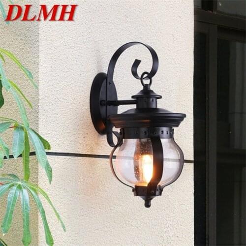 DLMH Outdoor Retro Wall Light Classical Sconces Lamp Waterproof IP65 LED For Home Porch Villa