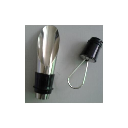 1Pcs Stainless Steel Wine Pourers Wine Stoppers Wine Funnel Bottle Pourer Dumping Plug Bar Tools R 7.5cm x 2cm