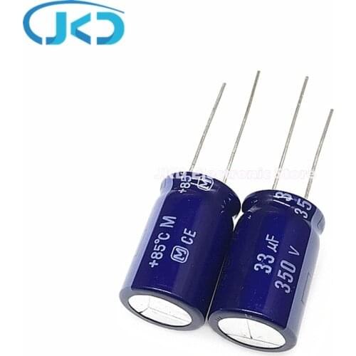 10Pcs 33uF 350V Panasonic 16x25mm 350V33uF Top Grade Audio Capacitor
