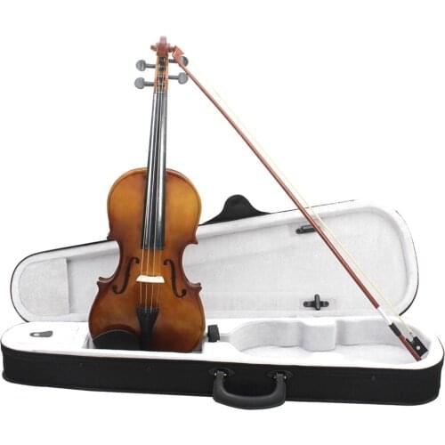4/4 Retro Violin ABS + Solid Wood Natural Acoustic Violin Basswood Fiddle Professional Musical Instrument With Case Fiddle Bow