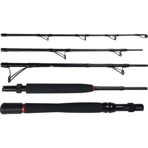 5 Section Spinning Fishing Rod 7' 30lbs 50lbs Lure Weight 200-600g/300-900g 7+1 Guides Ocean Saltwater Offshore Rod with PE Line
