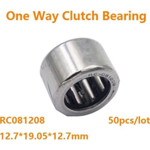 50pcs/lot RC081208 12.7*19.05*12.7mm One way bearing Bore Diameter Inch Size One Way Clutch Needle roller Bearing