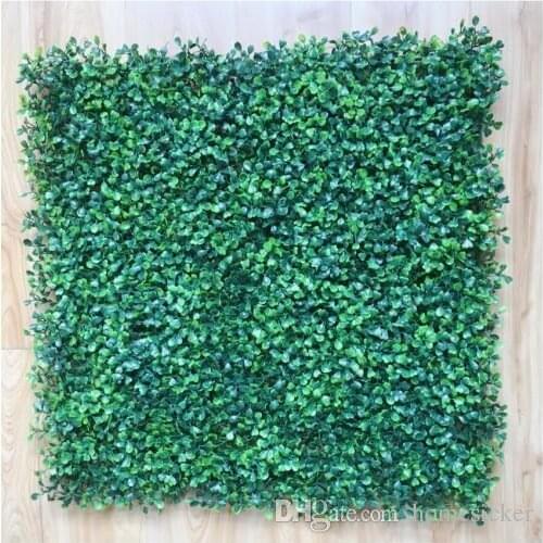 50x50cm Artificial Grass plastic boxwood mat topiary tree Milan Grassfor garden,home ,wedding decoration Artificial Plants