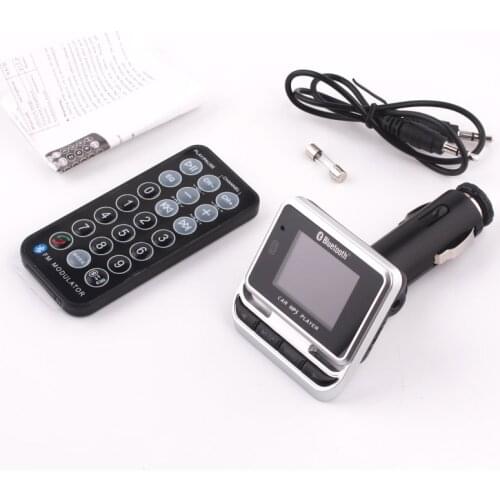 Bluetooth Car MP3 Player FM12B Handsfree Auto FM Transmitter Modulator A2DP Aux SD USB LCD Display Remote Control TF Card