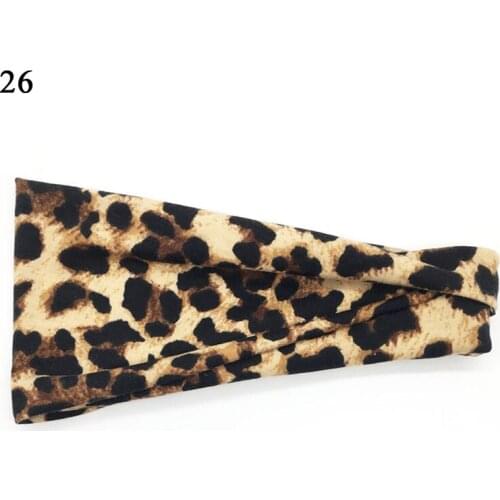 Bohemia Hairband Wide Headband Women Cotton Stretch Hair Ribbon Floral Print Snake Print Leopard Hair Bands Sports Headwear