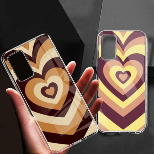 Latte Love Coffee Heart Phone Cases for Samsung Galaxy S20 Plus Ultra S10E S6 S7edge S8 S9 S10 Plus S10 S20lite Cover