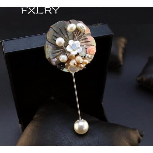 FXLRY Flower Brooches For Clothes