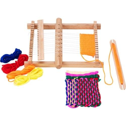 Jewelry Tools & Equipments Wood Knitting Looms,Yarns, Warp Weft Adjusting Rods, Combs and Shuttles, Mixed Color Drop Shipping