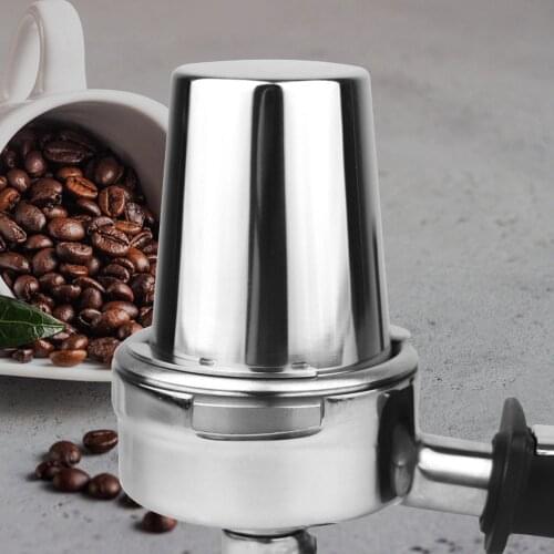 Stainless Steel Coffee Dosing Cup Electroplated Rust Resistant Powder Feeder For 58mm Espresso Machine Grinder Assistant