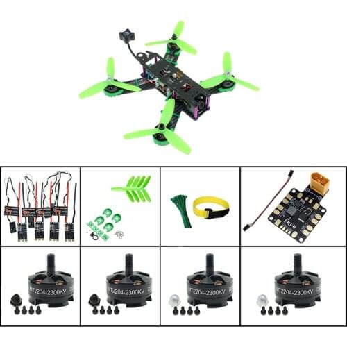 Carbon Fiber QAV 210 RC Quadcopter DIY 210 Frame +Motor+ESC+Propeller +Power Board MINI Drone Kit DIY Combo