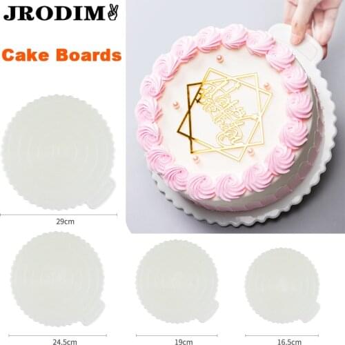 4/6/8/10inch Reusable Cake Boards Round Mousse Cake Board Tray Cake Tools Accessories for Wedding Party Birthday Cupcake Dessert