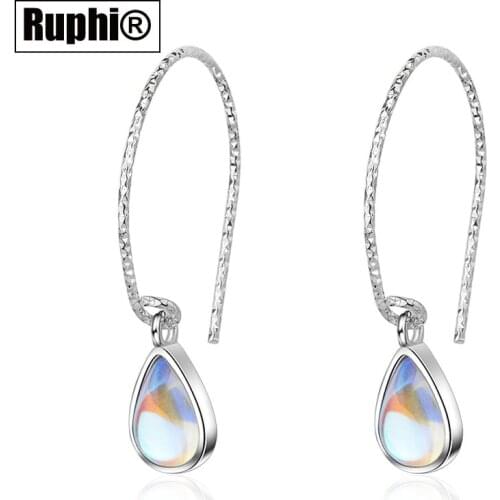 Korean style fashion tear drop crystal fish hook Earrings ornament jewelry