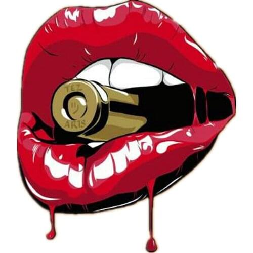 Patches Red Lips bullet Transfert Thermique Vetement Clothes Stickers Riverdale Patch Stranger Things Appliques For Clothing