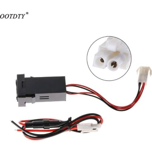 OOTDTY 12V 2.1A Dual USB 2 Port Car Charger Socket Lighter Adapter For Toyota Corolla