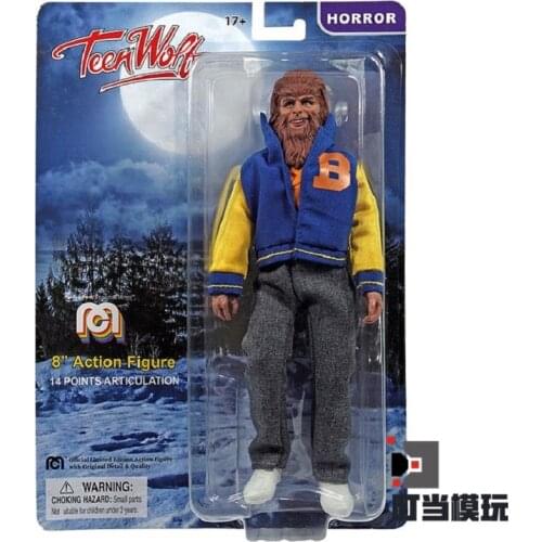 Original Mego Horror Film Teen Wolf Retro Fiber Clothes PVC Action Figure Collectible Toy 18cm