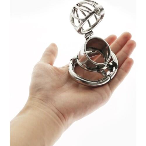 BDSM Stop Masturbation Chastity Belt Device Metal Metal Cock Cage Ring CBT Torture Corkring Penis Ring Sleeve Locker For Men