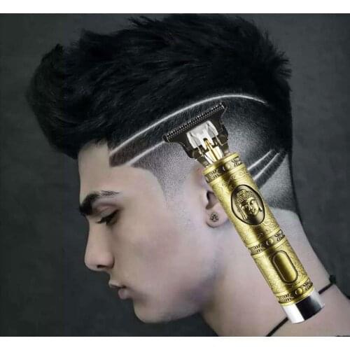 Professional Digital Hair Trimmer barbershop t-blade baldheaded Rechargeable Electric Hair Clipper Mens Cordless Haircut