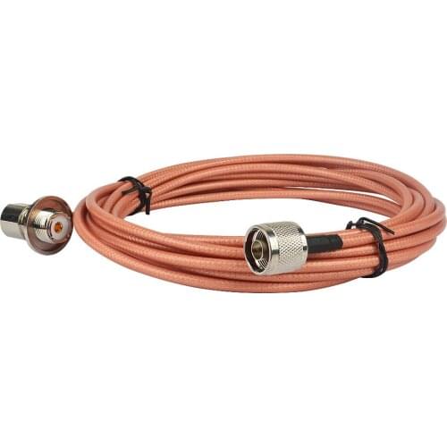 N Male Plug to UHF SO239 Female Low Loss Cable RG142 for Car Mobile Radio Antenna Coax Cable 5 meters