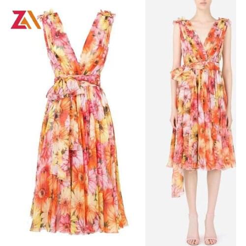 ZALady designer runway party sexy evening midi dress woman festival clothing traf fashion chic holiday elegant v-neck dresses