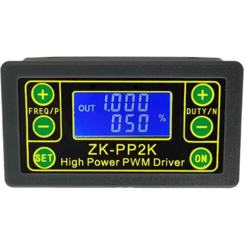 ZK-PP2K PWM DC Motor Speed Controller Frequency Duty Cycle Regulator Adjustable Switch LED Dimmer Digital Pulse Driver 2 Modes