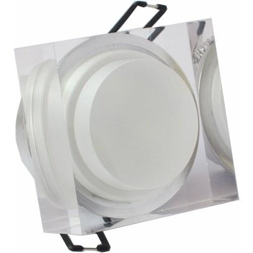 10pcs/lot free shipping Square 3w 4w high power LED Acrylic downlights spot lamp warm white/white /red/green/blue/yellow 85-265v