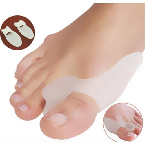 2pcs = 1pair = 1lot Toe Corrector Big Toe Separator Valgus Bunion Protective Adjuster Hallux Valgus Protection Foot Care