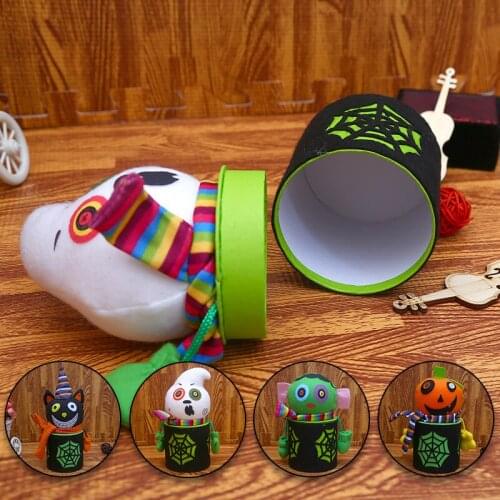 2021Halloween Decorations Creative Halloween Pumpkin Ghost Candy Jar Mall Kindergarten Halloween Gift Accessories Wholesale
