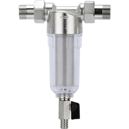 Water Pre Filter Purifier Home Filtering Nickel Plated Brass Connector 4,6 points