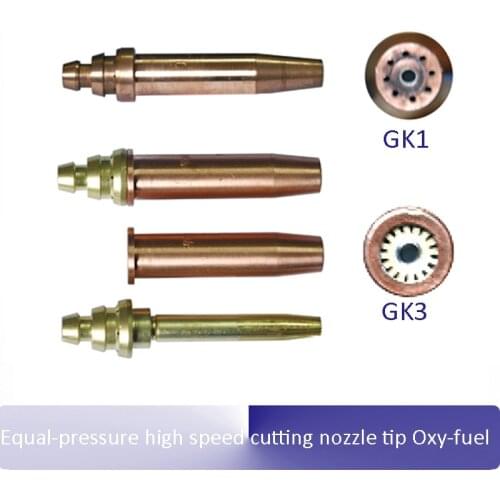 GK1 GK3 Equal-pressure high speed cutting nozzle tip Oxy-fuel pressure acetylene propane