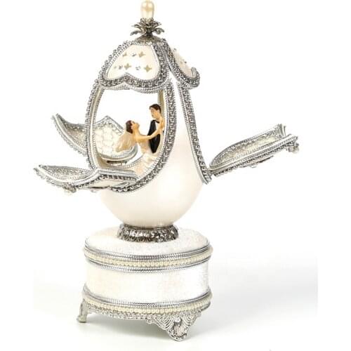 Beautiful appearance, exquisite production, classical collection, Faberge egg gift set, music box, clear and moving, size