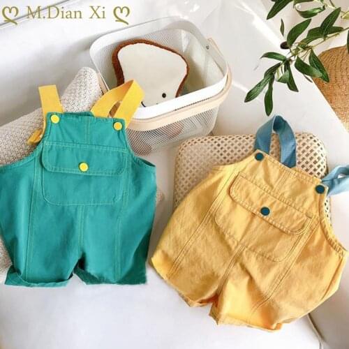 Summer Baby Boys Girls Pants Newborn Boys Girls Trousers Infant Bos Overalls Baby Overalls for 1-5Y Toddler Baby Clothing