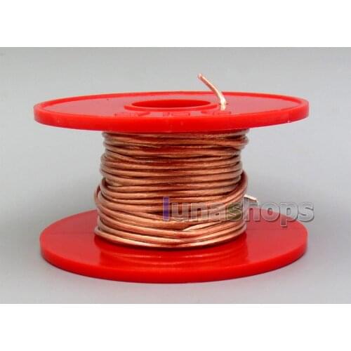 LN006011 1m OFC Copper Shielding Signal 45*0.05mm Shielding+50*0.05mm Pure Silver TPU Wire Cable Dia:1.5mm For DIY