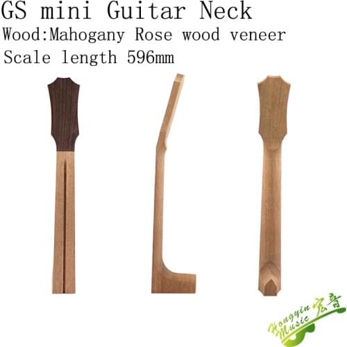 36in GS mini Style Guitar 596mm Chord Length Neck Head Mahogany Okoume Wood Neck Rosewood Head Plate Semi-manufactures