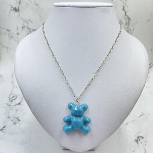 Fashion New Products Pendant Necklace Cute Multicolor Bear Ms. Childrens Necklace