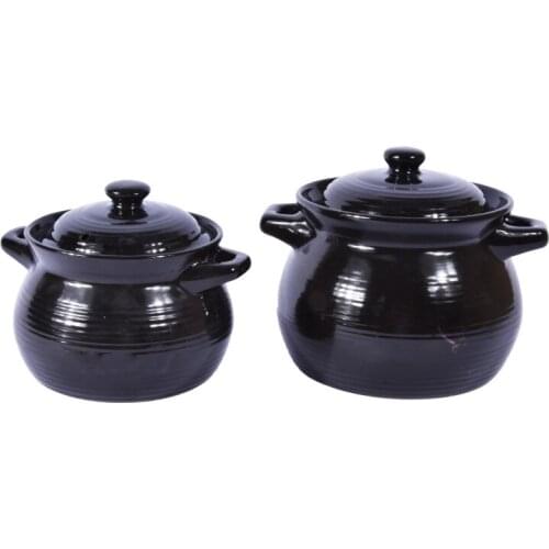 New Arrival Ceramic Stew Pot Casserole Heat-resistant High-temperature Casserole Braised Burning Home Cooking Pot 3.5L Hot Sale