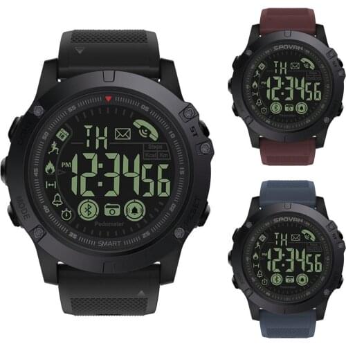 New Arrival Sport Round Dial Bluetooth Massage Reminder Pedometer Alarm Smart Watch Bracelet