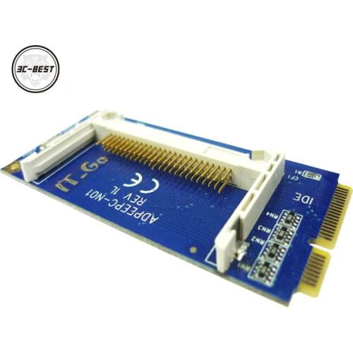 New Mini PCI-E To CF Type I II Adapter for ASus EeePC Converter Left Side