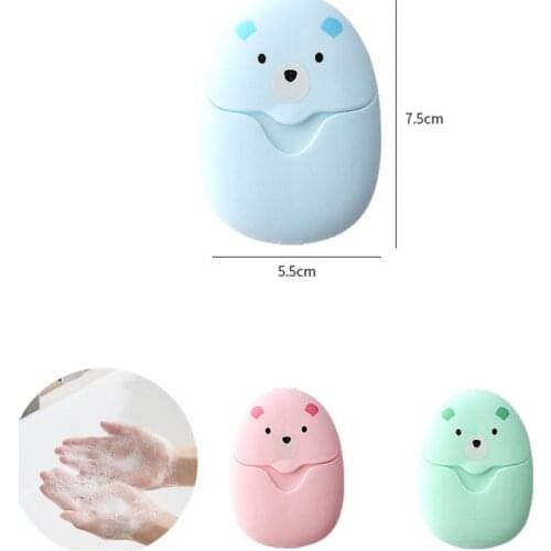 Disposable Soap Box Portable Soap Paper Box Scented Slice Sheets Outdoor Product Mini Soap Paper Outdoors Clean Tools 1pcs