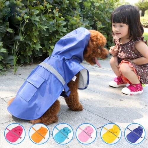 Large dog raincoat waterproof clothes for big dog coat costume Golden Retriever Labrador dog raincoat hooded Pet Clothes
