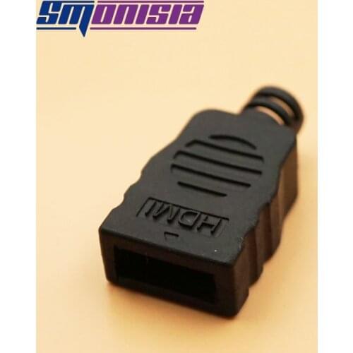 Smonisia Plastic Shell for HDMI-compatible Male Plug Solder Connector bonding wire type