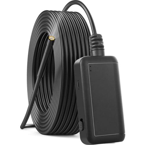 F220 5.5mm Industrial Endoscope WiFi Borescope Inspection Camera Built-in 6 LEDs IP67 Waterproof for iOS/Android Smartphones