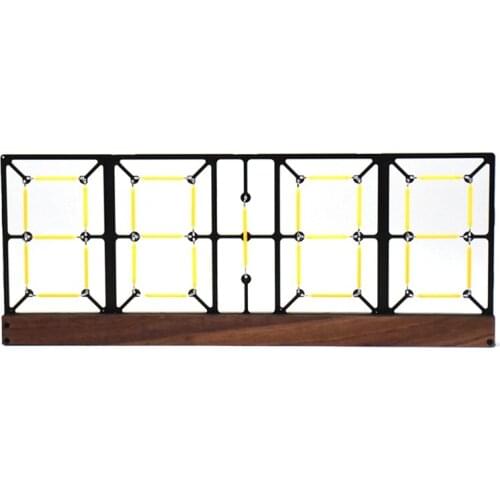 DIY Glow Light Analog Tube Clock Retro LED Color Discoloration Clock Creative Home Digital Hollow Clock