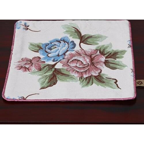 Europe style Embossed Jacquard Plate Placemat Dining Table Mat Coffee Coaster High End Waterproof Oilproof Table Pad