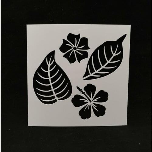 13*13 Leaves Layering Stencils for Diy scrapbook/photo album Decorative Embossing coloring,painting stencil,home decor