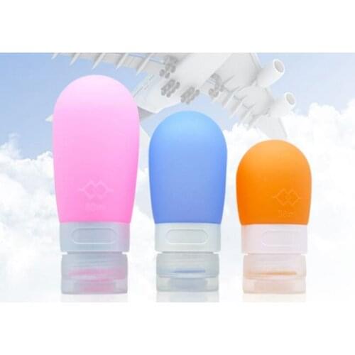 1PC Emulsion Press Bottle Silicone Sub-bottle Travel Portable Shampoo Shower Gel Sub-bottle Small Sample Empty Contaiter OK 0875