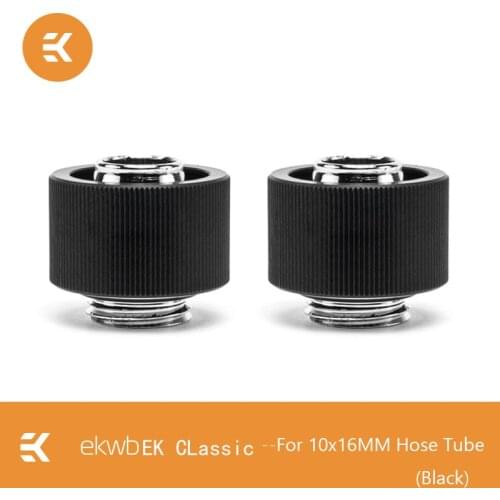 2PCS EK-STC Classic 10x16mm Hose Soft Tube Hand Compression Fittings G1/4 Secure Option For Custom Loop Liquid Cooling