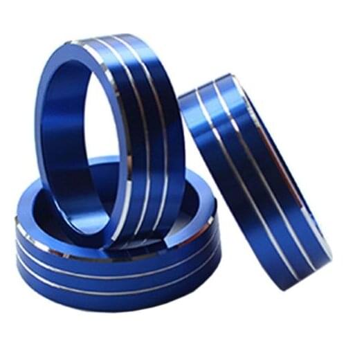 3pcs Car Air Conditioning Switch Knob Ring Cover for New Magotan for B8 Decor