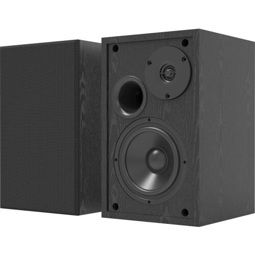 60W 2.0 HiFi Speaker Bookshelf Bluetooth Speaker Sound System Wood Music Speakers For TV Computer Soundbar 4Inch USB